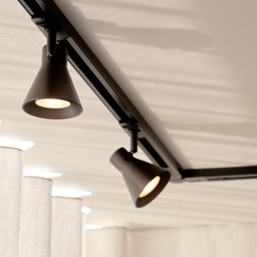 Nordlux Eik Link - rail spot GU10 - Ø 8,5 x 15,5 cm - zwart