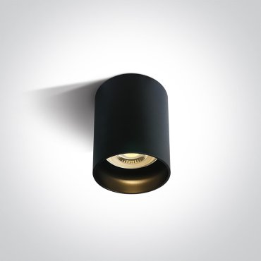 ONE Light GU10 Dark Light - opbouwspot 1L - Ø 6,8 x 9,5 cm -  zwart