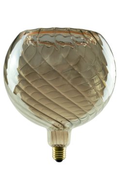 Segula LED lamp - Floating Line Twisted - Ø 20 x 23 cm - E27 - 6W dimbaar - 1900K - gerookt