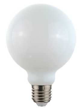 Daylight Italia LED filament lamp - Ø 9,5 x 13,5 cm - E27 - 7,5W niet dimbaar - 2700K - opaal