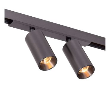 Lucide Linial Bix - magnetisch railsysteem - railspot - 17 x 3,5 x 10 cm - 2 x 8W LED incl. - dimfunctie en instelbare lichtkleur via app - zwart mat chroom