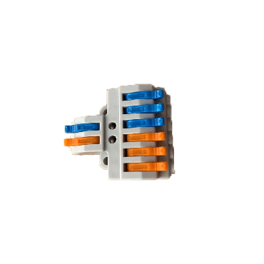 Elmark - lusterklem 4mm² - 2 in / 6 uit
