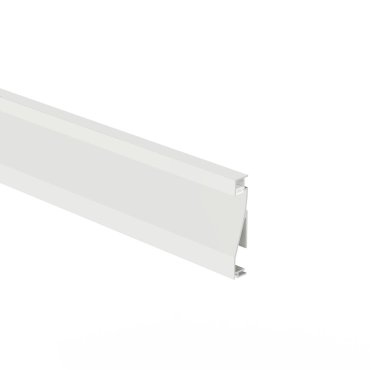 KLUS Olis - aluminium plint profiel - 1,4 x 8 cm - wit
