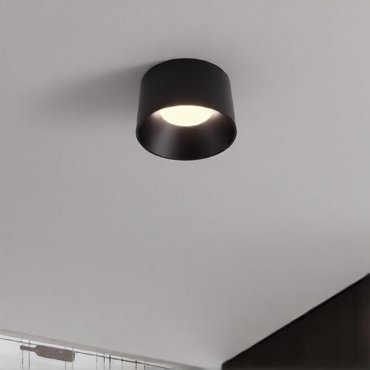 Nova Luce Atil - plafondlamp - Ø 35 x 22 cm - 24W LED incl. - zandzwart