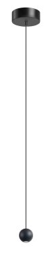 ETH Grace - hanglamp - Ø 4,8 x 250 cm - 4W dimbare LED incl. - zwart