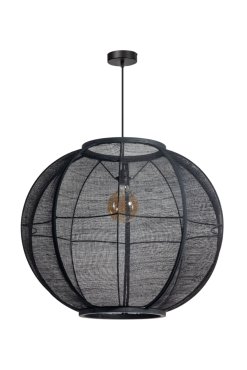 ETH Fabric - hanglamp - Ø 78 x 300 cm - zwart