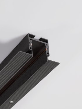Nova Luce Planet 04 - trimless verzonken magnetisch profiel - 100 x 6,5 x 3,9 cm - zandzwart