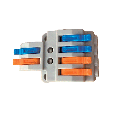 Elmark - lusterklem 4mm² - 2 in / 4 uit