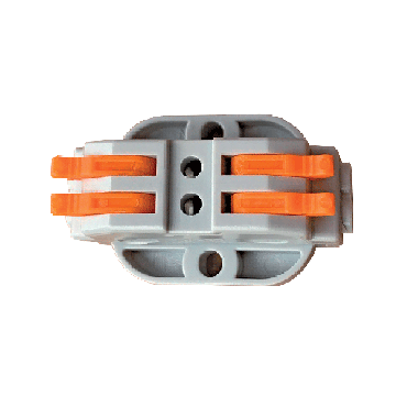 Elmark - lusterklem 4mm² - 2 in / 2 uit
