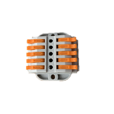 Elmark - lusterklem 4mm² - 5 in / 5 uit