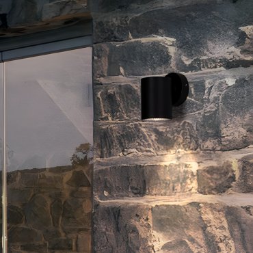 Nova Luce Jackie - buiten wandverlichting - Ø 6 x 8 x 8 cm - 3W LED incl. - IP65 - donker antraciet