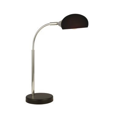 Searchlight Astro - tafellamp - 15 x 49 cm - zwart en chroom