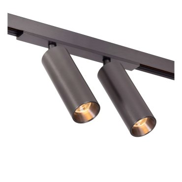 Lucide Linial Moxx - magnetisch railsysteem - railspot - 17 x 4,5 x 10 cm - 2 x 10W LED incl. - dimfunctie en instelbare lichtkleur via app - zwart mat chroom