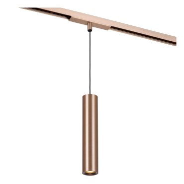 Lucide Linial Luxus - magnetisch railsysteem - hanglamp - Ø 4 x 170 cm - 8W LED incl. - dimfunctie en instelbare lichtkleur via app - champagne