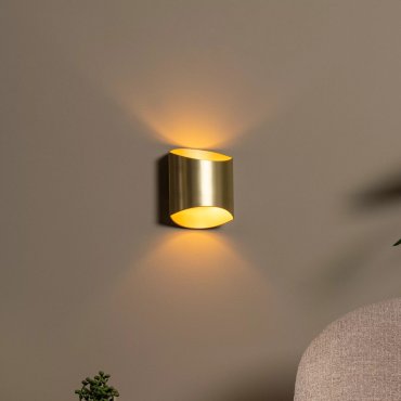 Lucide Diletta - wandverlichting - 16 x 8 x 18 cm - messing