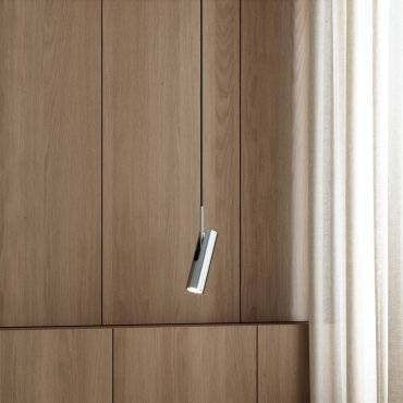 Design For The People MIB 6 - hanglamp - Ø 6 x 327 cm  - chroom