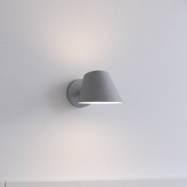 Design for the People Stay Short - wandverlichting met schakelaar - 15 x 11,7 cm - grijs