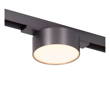 Lucide Linial Fixt - magnetisch railsysteem - railspot - Ø 7,4 x 4,5 cm - 6W LED incl. - dimfunctie en instelbare lichtkleur via app - zwart mat chroom
