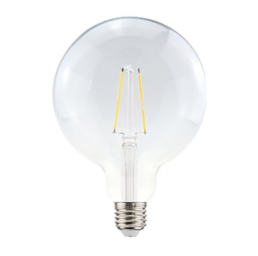 Daylight Italia LED - Ø 12,5 x 17,5 cm - E27 - 2,5W - 2700K - transparant