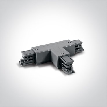 ONE Light Square Track Accessories - T-connector links - 3-fase railsysteem - 16A - grijs