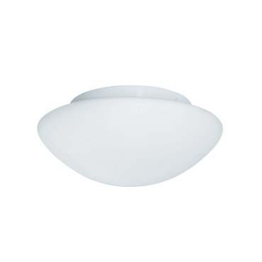 Searchlight Bathroom Flush - plafondlamp badkamer - Ø 35 x 11,5 cm - IP44 - opaal wit