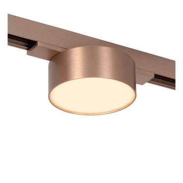 Lucide Linial Fixt - magnetisch railsysteem - railspot - Ø 7,4 x 4,5 cm - 6W LED incl. - dimfunctie en instelbare lichtkleur via app - champagne