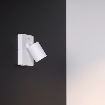 Lucide Nigel - wandverlichting met schakelaar en USB-poort - 16 x 10 x 11,8 cm - 5W LED incl. - wit