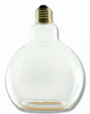Segula LED lamp - Floating Globe - Ø 12,5 x 16,5 cm - E27 - 6,2W dimbaar - dim to warm 2000 tot 2700K - transparant