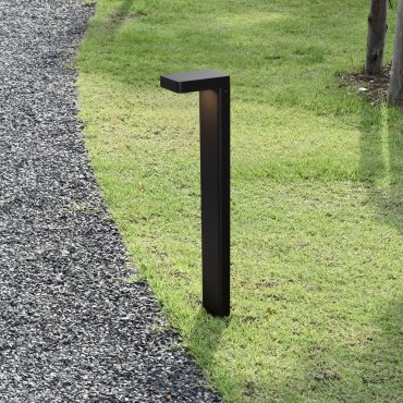 Nova Luce Poet - tuinpaal - 13,5 x 65 x 10 cm - 8W LED incl. - IP65 - donker antraciet
