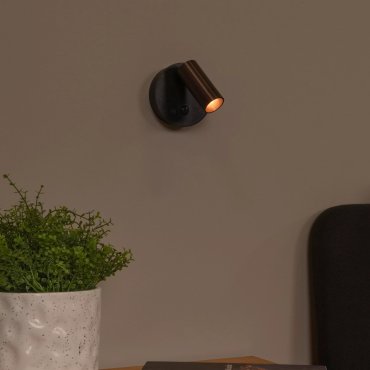Lucide Toni - oplaadbare wandlamp met bewegingssenor - Ø 8,1 x 12,4 cm - 2W dimbare LED incl. - grijs