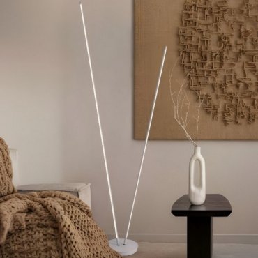 Nova Luce Intec - vloerlamp - Ø 26 x 184 cm - 33W dimbare LED incl. - zandwit
