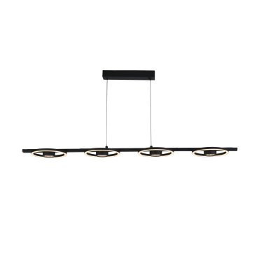 Searchlight Space - hanglamp - 120 x 120 cm - 36W LED incl. - zwart