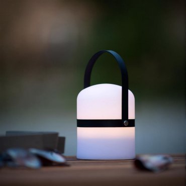 Lucide Little Joe - buiten tafellamp - Ø 10 x 18,5 cm - 3 stappen dimmer - 3W LED incl. - IP44 - zwart