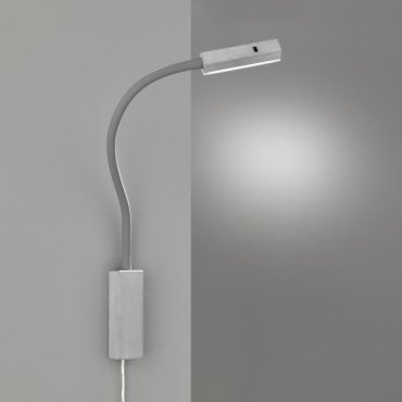 Fischer &amp; Honsel Raik - wandverlichting met gebarencontrole - 4 x 4 x 57 cm - 5W LED incl. - grijs