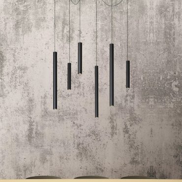 Lucide Lorenz - hanglamp - 120 x 120 x 130 cm - 6 x 4W dimbare LED incl. - zwart