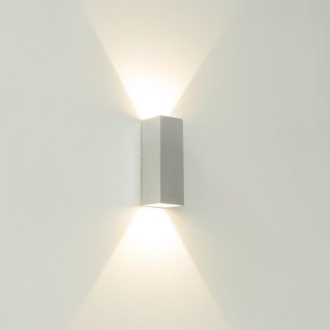 Artdelight Vegas - wandlamp - 5 x 5 x 15 cm - 2 x 1,5W LED incl. - IP65 - aluminium