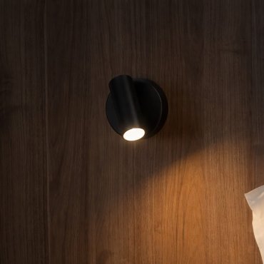 Faro Stan Slim - wandverlichting - Ø 4,2 x 8,7 cm - zwart