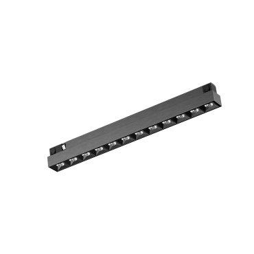 Lucide Linial Xenia - magnetisch railsysteem - railspot - 23,2 x 1,9 x 2,7 cm - 10W LED incl. - dimfunctie en instelbare lichtkleur via app - zwart mat chroom