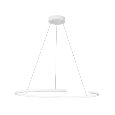 Nova Luce Breda - hanglamp - Ø 70 x 200 cm - 30W LED incl. - zandwit