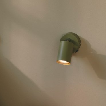Nordlux Explore - wandlamp met schakelaar -  Ø 8 x 14,5 cm - groen