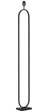 Searchlight - vloerlamp voet - 30 x 15 x 142 cm - mat zwart