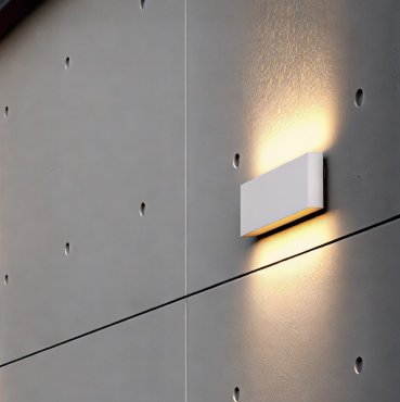 Nordlux Kinver 26 - buiten wandverlichting - 26 x 9 x 3,3 cm - 10W LED incl. - IP54 - wit