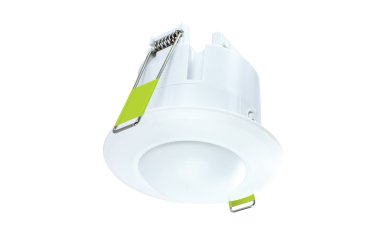 Integral LED - microwave bewegingssensor - Ø 80 mm, Ø 62 mm inbouwmaat - mat wit