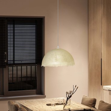 Nova Luce Lalu - hanglamp - Ø 40 x 250 cm - zandwit