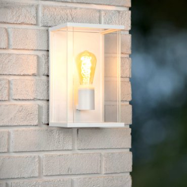 Lucide Claire - buiten wandverlichting - 17,6 x 18 x 30 cm - IP54 - wit