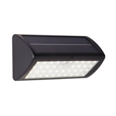 Searchlight Mola -  buiten wandverlichting met sensor op zonne-energie - 21 x 10,5 x 9 cm - 5W LED incl. - IP44 - antraciet