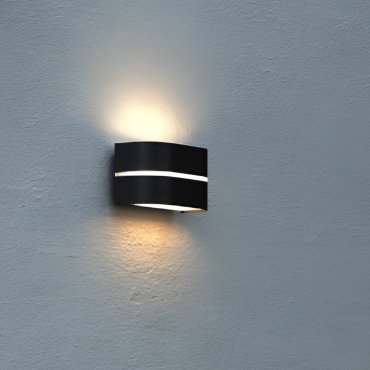 Nordlux Sibelis - buiten wandverlichting - 19,5 x 11,5 x 12 cm - IP54 - zwart