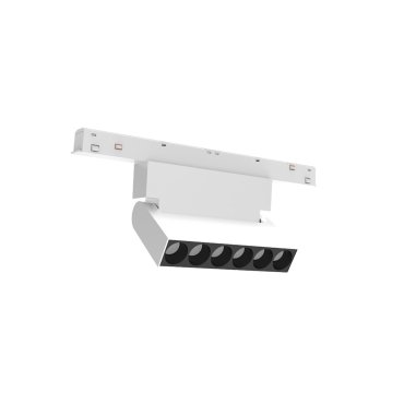 VK Lighting Eiva - magnetisch railsysteem - kantelbare railbalk - 11,1 x 2,15 x 9,9 cm - 6W LED incl. - DALI dimbaar - wit