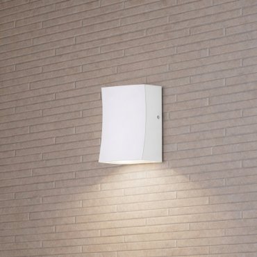 Nova Luce Boxy - buiten wandverlichting - 6,5 x 9 x 3,8 cm -  3W LED incl. - IP65 - zandwit