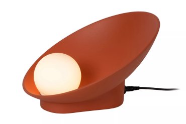 Lucide Raynell - tafellamp - 23,5 x 26,2 x 15,3 cm - 6W dimbare LED incl. - terracotta